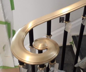 Bespoke Brass Hand and Scrolls 1
