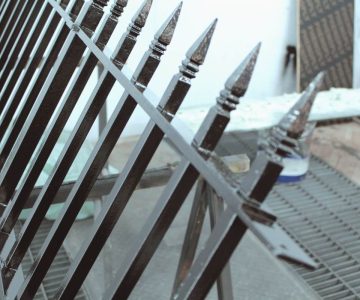 Railings with Hand Forged Finials 1