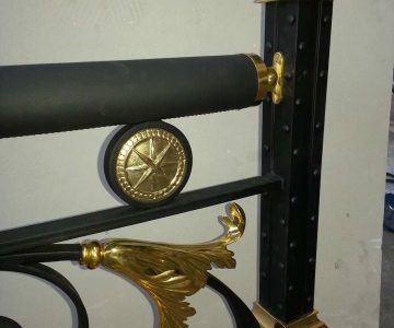 Winding Staircase with Brass Leaves 4